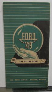 1949 Ford Did You Know Facts About the 49 Sales Brochure
