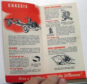 1949 Quick Facts About the 49 Ford Sales Brochure Revised Edition