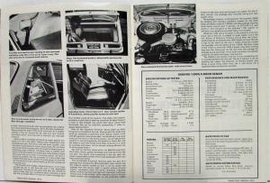 1972 Subaru 1300G  UK Road Test Reprint Article Sales Brochure Original