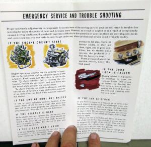 1949 Ford V8 & 6 Keeping Out Front Owners Manual Performance Assurance Guide