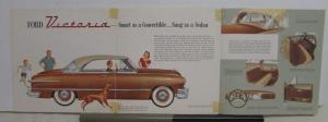 1951 Stunning New Ford Victoria Sales Folder