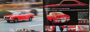 1973 1974 1975 1976 Subaru DL Sedan & Wagon & GL Coupe Sales Brochure Original