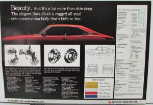 1973 1974 1975 1976 Subaru Sporty GL Coupe Sales Folder Original