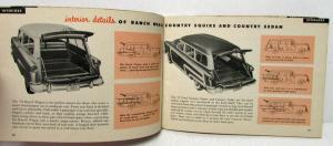 1952 All the Facts About the Completely New 52 Ford Sales Brochure
