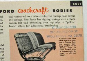 1952 All the Facts About the Completely New 52 Ford Sales Brochure