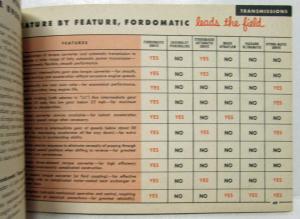 1952 All the Facts About the Completely New 52 Ford Sales Brochure