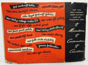 1952 All the Facts About the Completely New 52 Ford Sales Brochure