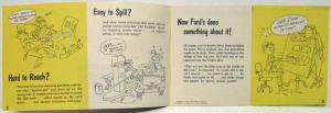 1952 Ford Story of Center Fill Fueling Mailer Sales Brochure
