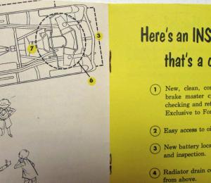 1952 Ford Story of Center Fill Fueling Mailer Sales Brochure
