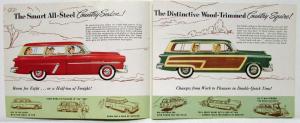 1952 Ford Presents Two Great New 8-Passenger Station Wagons Sales Folder Revised