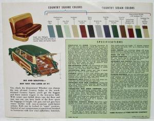 1952 Ford Presents Two Great New 8-Passenger Station Wagons Sales Folder Revised