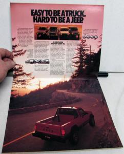 1987 Jeep Pickup Trucks Comanche J10 J20 Original Dealer Sales Brochure