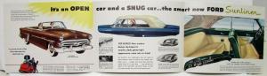 1952 Ford Newest and Smartest Under the Sun Sunliner Sales Folder Revised