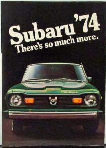 1974 Subaru GL Coupe Sedan Wagon Sales Folder Mailer Color Original