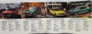 1974 Subaru GL Coupe Sedan Wagon Sales Folder Mailer Color Original