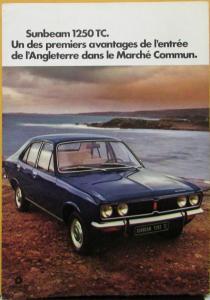 1977 1978 1979 Sunbeam 1250 1500 TC 1250 TC Break FRENCH Color Sales Folder Orig