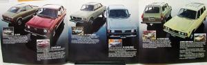 1978 Subaru GF DL Sedan Wagon FWD Color Full Line Sales Folder Original