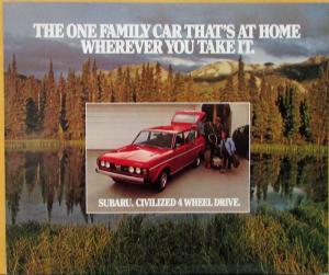 1978 Subaru 4WD Sedan Wagon Color Sales Folder Original
