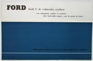 1952 Ford Lincoln Mercury Mailer Sales Folder Dutch Text
