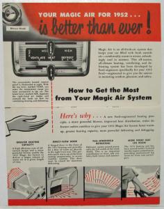 1952 Ford Magic Air System Mailer Sales Folder