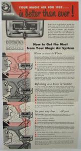 1952 Ford Magic Air System Mailer Sales Folder