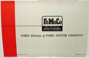 1952 Ford Magic Air System Mailer Sales Folder