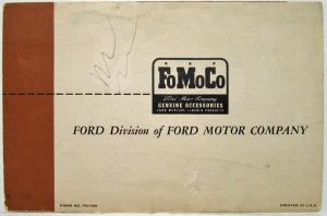 1953 Ford MagicAire System Mailer Sales Folder