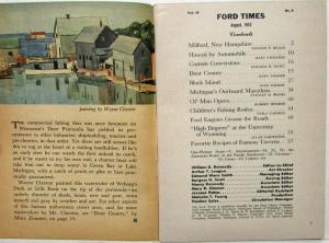 1953 Ford Times Magazine August Vol 45 No 8