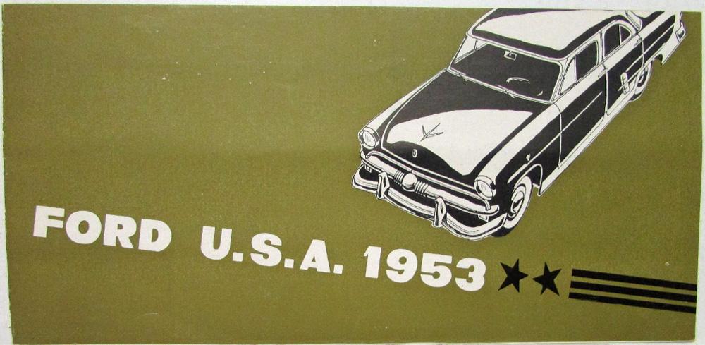 1953 Ford USA Sales Folder Dutch Text