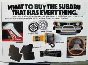 1979 Subaru Full Line Sedan DL GF Coupe Wagon Brat Sales Brochure Original