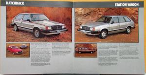1981 Subaru 1600 1800 Sedan Hardtop Wagon Hatchback Brat Sales Brochure