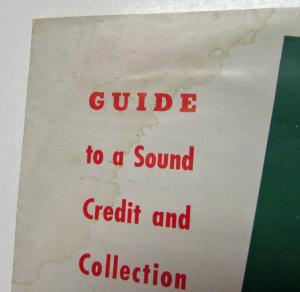 1953 Ford Brochure Order Form Promotes Sound Credit and Collection System