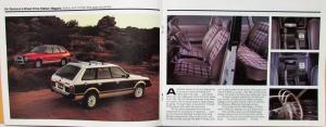 1982 Subaru 1600 1800 STD DL GL GLF Sales Brochure Original