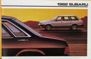 1982 Subaru Hardtop Sedan Hatchback Wagon Color Sales Brochure Original