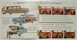 1953 Ford Station Wagons The Industrys Greatest Line Sales Folder