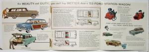 1953 Ford Station Wagons The Industrys Greatest Line Sales Folder