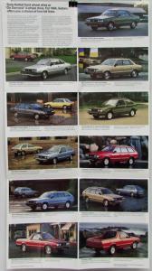 1984 Subaru Hardtop 4WD Sedan Hatchback Wagon Brat Color Sales Folder Original