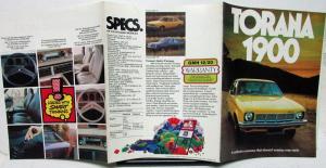 1976 Holden Torana 1900 GM Australian Dealer Sales Brochure S & SL Rare