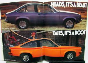 1976 Holden Torana Hatchback GM Australian Dealer Sales Brochure SL & SS