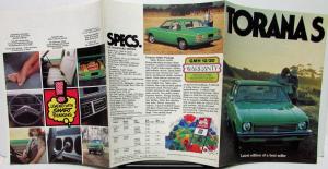 1976 Holden Torana S GM Australian Dealer Sales Brochure Folder Original Rare