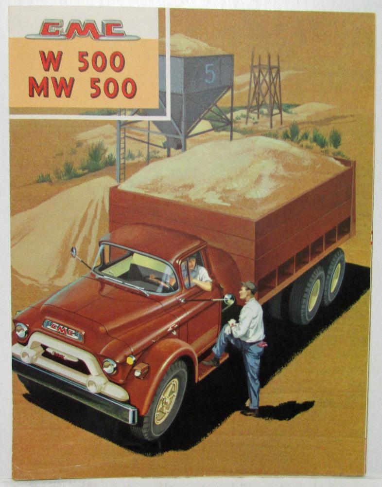 1959 GMC 500 W & MW Truck Sales Brochure Folder Original