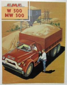 1959 GMC 500 W & MW Truck Sales Brochure Folder Original