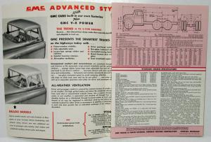 1959 GMC 500 W & MW Truck Sales Brochure Folder Original