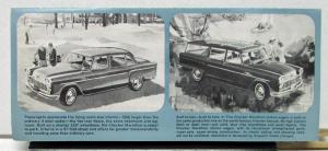 1967 Checker Marathon Dealer Sales Brochure Color Options Paint Chips