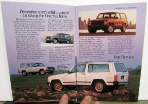 1989 Jeep Grand Wagoneer Wrangler Cherokee Comanche Small Sales Brochure