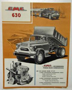 1959 GMC 630 Truck 503 Gas Engine Sales Brochure Spec Sheet Original