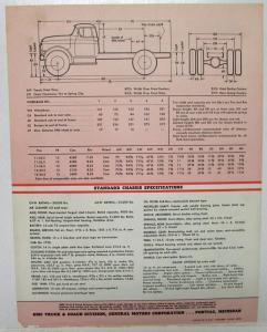 1959 GMC 630 Truck 503 Gas Engine Sales Brochure Spec Sheet Original
