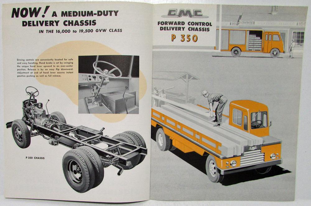 1959 GMC Forward Control Delivery Chassis PM 150 250 and P 350 Sales Folder