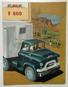 1959 GMC F 600 Truck V-8 Sales Brochure Folder Original