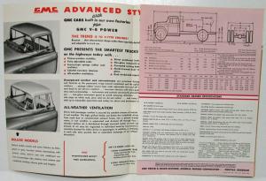 1959 GMC 600 Truck Series 370 V-8 Engine Sales Brochure Folder Original